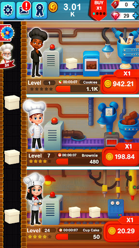 Idle Food Factory Game ekran görüntüsü