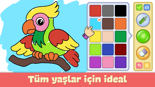 Çocuk boyama ve çizim oyunlar ekran görüntüsü
