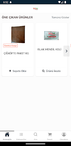 Yenitat Çiğköfte ekran görüntüsü