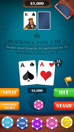 Blackjack 21: casino card game ekran görüntüsü