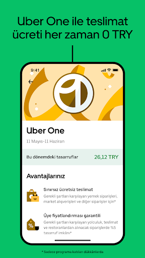 Uber Eats: Yemek & Market ekran görüntüsü