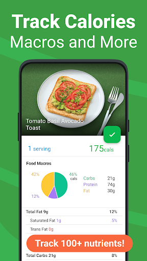 Calorie Counter - MyNetDiary ekran görüntüsü