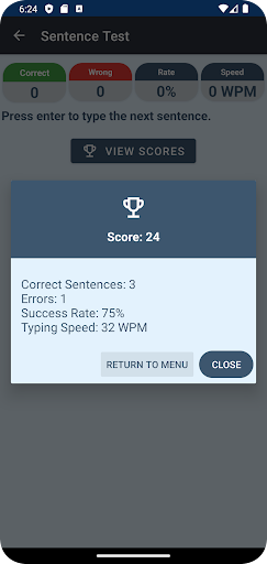 Typing Practice & Speed Test ekran görüntüsü