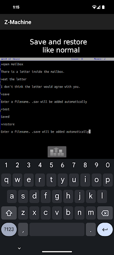 Z-Machine: Play Zork ekran görüntüsü