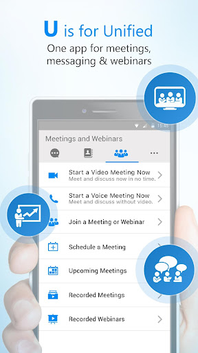 U Meeting, Webinar, Messenger ekran görüntüsü