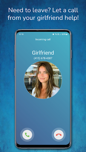 Fake call girlfriend prank ekran görüntüsü