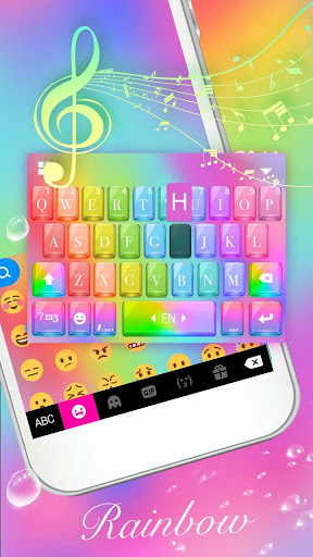 Rainbow1 Klavye Teması ekran görüntüsü