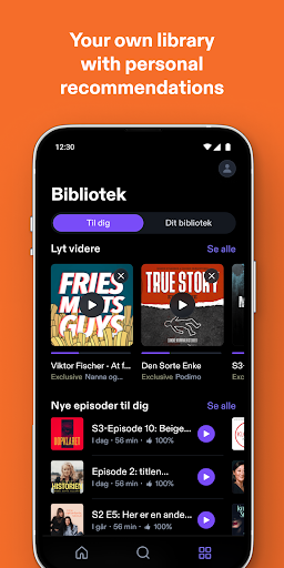 Podimo - Podcasts & Audiobooks ekran görüntüsü