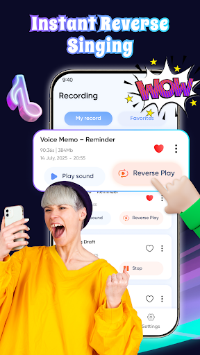 Reverse Audio, Reverse Singing ekran görüntüsü
