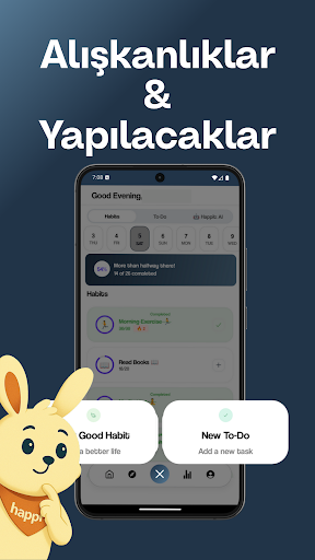 Happit: AI+ Alışkanlık Takibi ekran görüntüsü