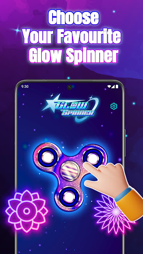 Glow Spinner: Finger Draw Art ekran görüntüsü