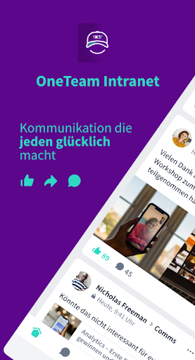OneTeam Intranet ekran görüntüsü