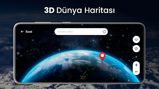 Canlı Uydu Görünümü, 3D Harita ekran görüntüsü
