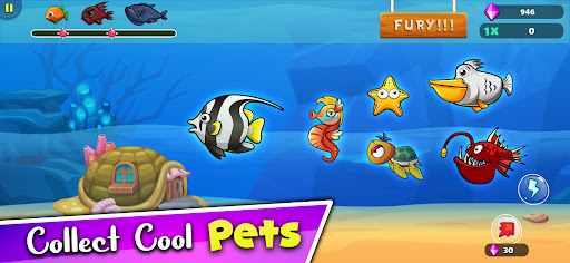 Aqua Fury: Feeding Fish Frenzy ekran görüntüsü