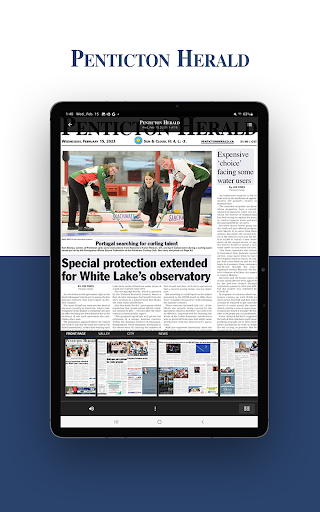 Penticton Herald ekran görüntüsü