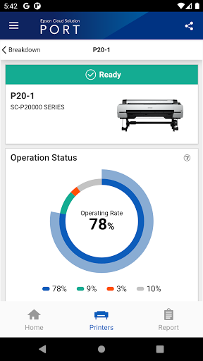 Epson Cloud Solution PORT ekran görüntüsü