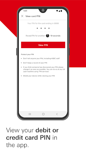 HSBC UK Mobile Banking ekran görüntüsü
