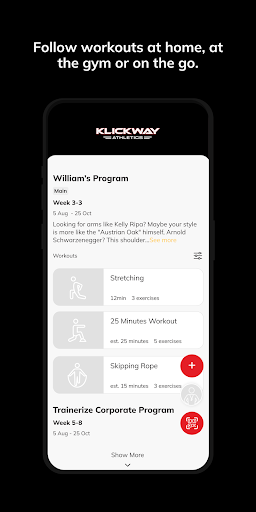 KlickWay Athletics ekran görüntüsü