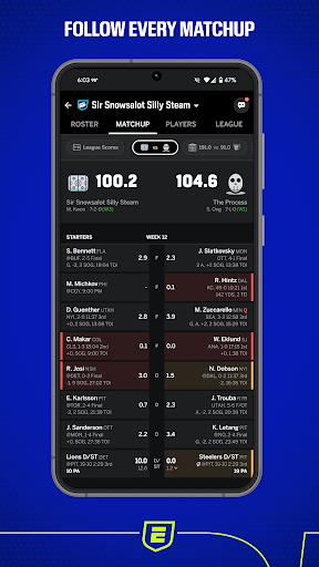 ESPN Fantasy Sports ekran görüntüsü