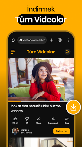 Tüm Video İndirici ve Oynatıcı ekran görüntüsü