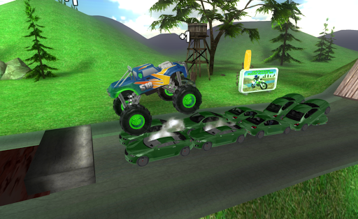 Big Monster Truck Racing 3D ekran görüntüsü