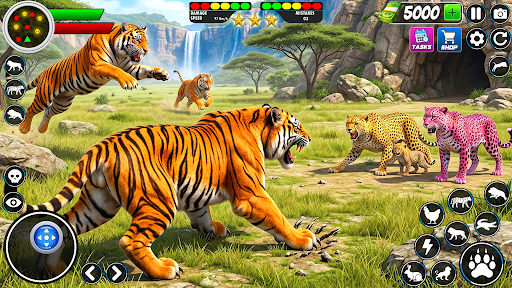 Tiger Family Simulator Game ekran görüntüsü
