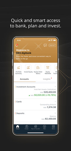 DBS digibank - wealth ekran görüntüsü