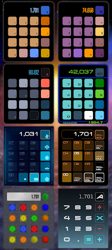 Sci-Fi Calculator Widget ekran görüntüsü