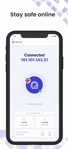 DigiTunnel - Fast & Secure VPN ekran görüntüsü