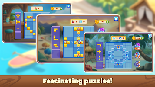 Block Puzzle Tropical Story ekran görüntüsü