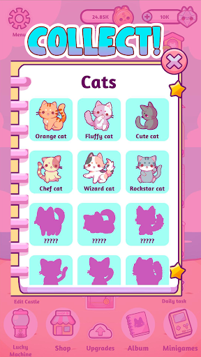 Cat Castle : Merge cute cats ekran görüntüsü