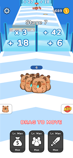 Pet Go Go: Capybara Rush Game ekran görüntüsü