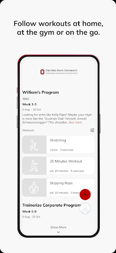 OSU Wexner Health and Fitness ekran görüntüsü