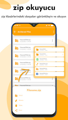 Zip RAR File Extractor - 7zip ekran görüntüsü