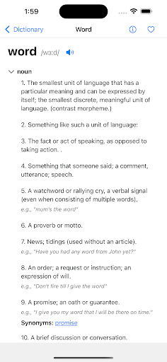 Dictionary + ekran görüntüsü