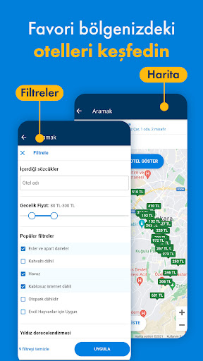 eBooking ile Otel Rezervasyonu ekran görüntüsü
