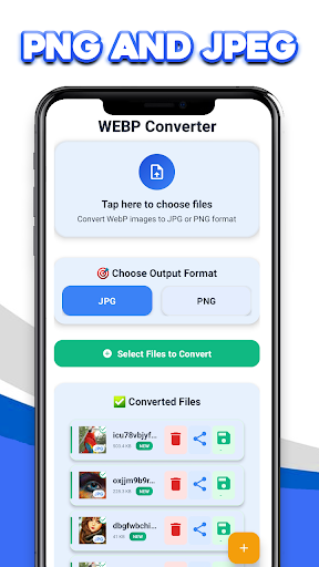Webp to PNG image or JPG image ekran görüntüsü
