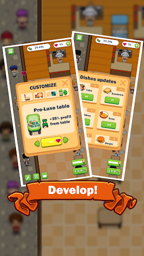 idle cafeteria - cafe tycoon ekran görüntüsü