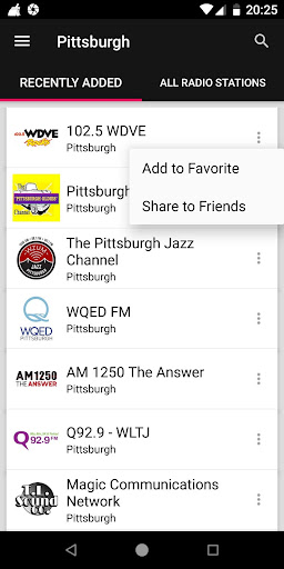 Pittsburgh Radio Stations ekran görüntüsü