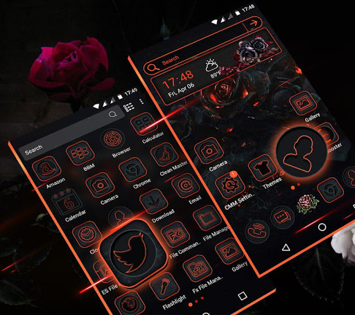 Gothic Rose Launcher Theme ekran görüntüsü