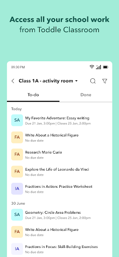 Toddle Student ekran görüntüsü