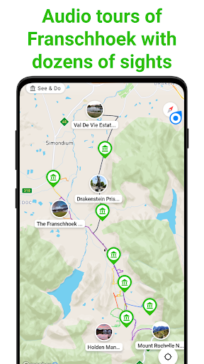 Franschhoek SmartGuide ekran görüntüsü