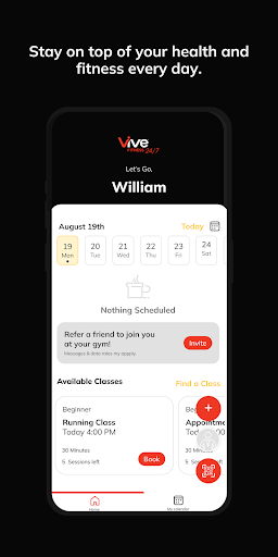 Vive Fitness 24/7 ekran görüntüsü