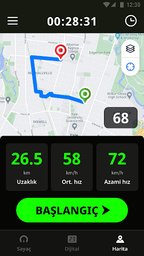 Hız ölçer & Odometer App ekran görüntüsü