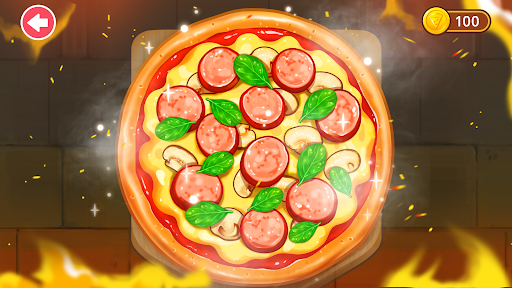 Çocuklar için pizza oyunları ekran görüntüsü