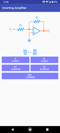 Operational amplifier tools ekran görüntüsü
