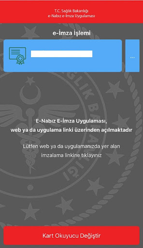 e-Nabız e-İmza ekran görüntüsü