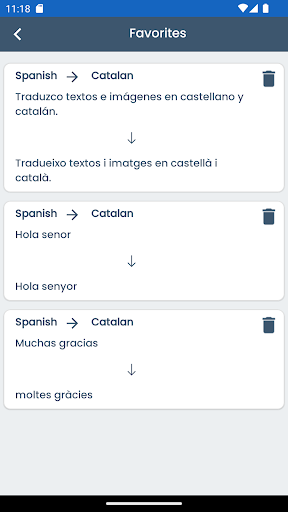 Spanish Catalan Translator ekran görüntüsü