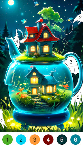 Fantasy Color-Paint By Number ekran görüntüsü