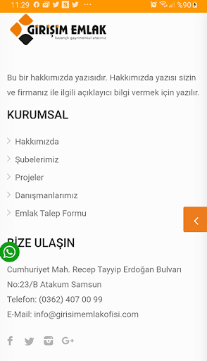 Girişim Emlak Ofisi ekran görüntüsü